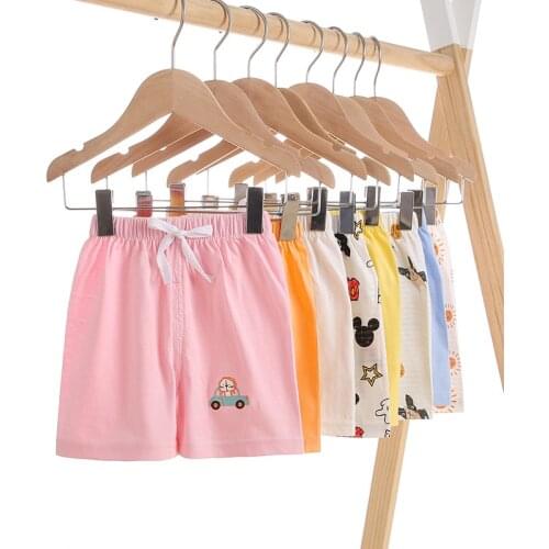 Children Summer Cotton Solid Elastic Waist Shorts For Boys Girls Fashion Sports Pants Toddler Beach Shorts Kids Clothing