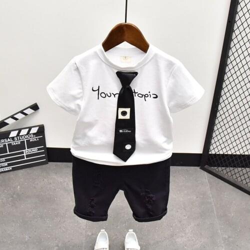 Children Clothing Set Baby Boys Clothes Set Summer Kids Baby Fashion T Shirt Shorts Girls Outfit Sport Suit 2 3 4 5 6 Years