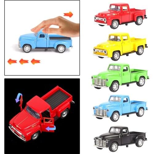 1:32 Scale Alloy Die-Cast Pickup Car Model with Pull Back Action Collection