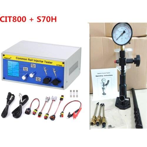 New!CIT800 Multifunction Diesel Common Rail Injector Tester Piezo Injector Tester + S70H Injector Iron Validator