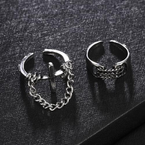 Adjustable Finger Jewelry Ring Animal Eagle Claw Paw Shape Stereoscopic Trendy Style Heavy Metals Punk Rock Rings for Women Man