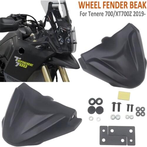 Front Wheel Upper Cover Hugger Fender Beak Nose Cone Extension Cowl Black For Yamaha Tenere 700 XT700Z XTZ 700 T7 T700