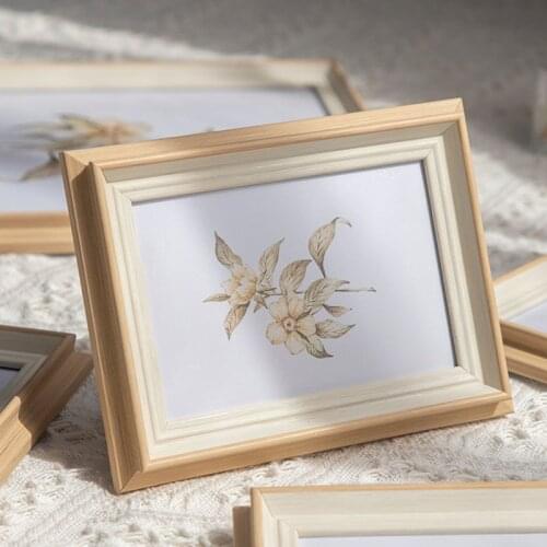 Simple Fresh Desktop Picture Frame 5/6/7/8/10 Inch Wall-Mounted Photo Frame Children Gift Nordic Hanging Painting Wedding Frames