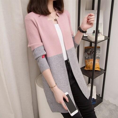 2020 New Cardigan Sweater Womens Clothing Long Sleeve Knitted Cardigan Open Stitch Casual Sweter Loose Cardigan Feminino P8