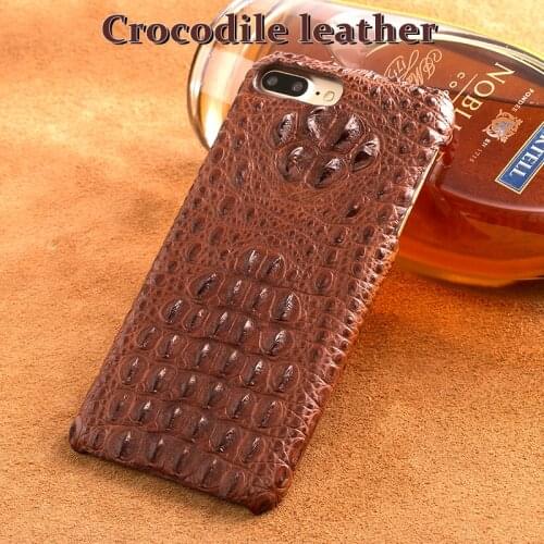 Luxury brand phone case Crocodile back flip For iPhone X cell phone package All handmade custom