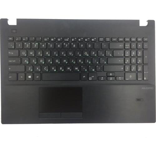 Russian laptop Keyboard For ASUS PRO551L PRO551LD PRO552L PRO553U PU551LA Palmrest upper Cover with Fingerprint hole