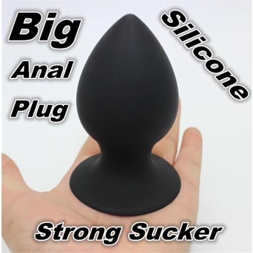 Sex Products For Adult 10*5cm Big Butt Plug Silicone Anal Plug Strong Sucker Anal Sex Toys Waterproof Anus Massager