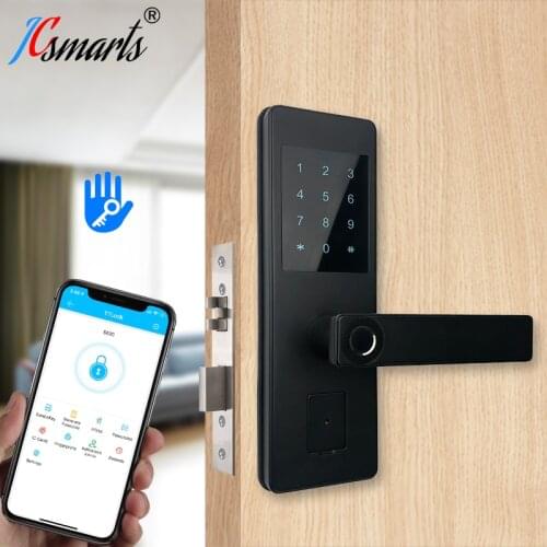 TTlock app fingerprint smart lock, wifi App pincode Keypad electronic door lock, biometric Fingerprint lock smartlock