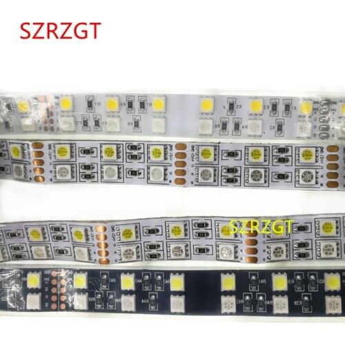 LED Strip Waterproof 5050 120LEDs/m Double Row Black PCB DC 12V 24V RGBW RGBWW LED Light Strip Flexible Neon Tape