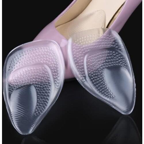 1Pair Metatarsal Ball Shoe Forefoot Pads Cushion Silicone Massage Non Slip High Heels Insole Pain Relief Foot Arch Support Soles