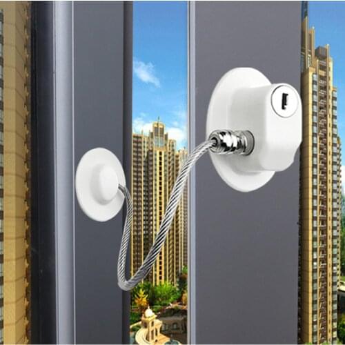 2Pcs/Set Window Locks Children Protection Lock Stainless Steel Window Limiter Baby Safety Infant Security Window Locks