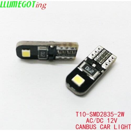20pcs T10 W5W 194 168 White SMD2835 AC12V Canbus No Error No Polarity Width Indicator Interior Dome License Plate Light for BMW