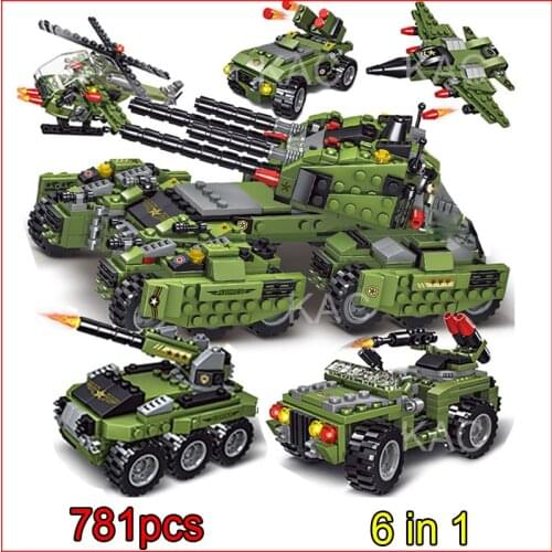 2021 Dropship Building Blocks Tanks Planes Fighters Helicopter Military Building Toys Kids Toys Build Technic Childrens Gifts