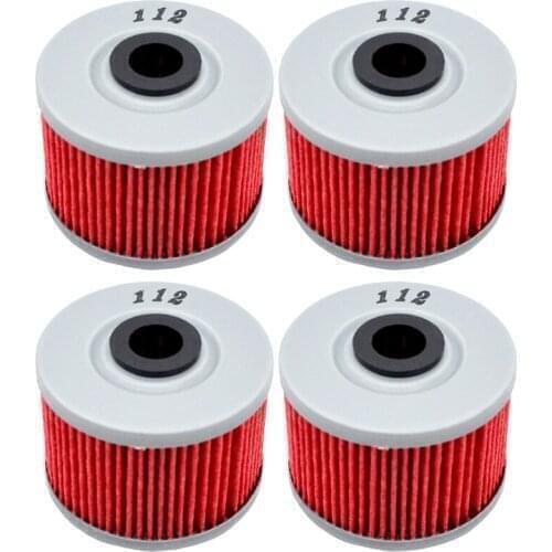 4pcs Oil Filter For HONDA XL250 1988-1991 XL250R XL 250 BAJA 1991 XL 350 1984-1987 XL600 XL 600 1983-1987 XL600R 83-88