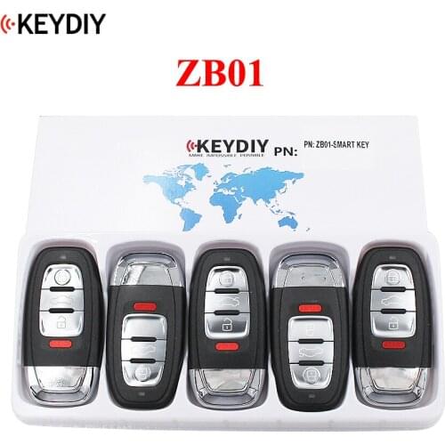 5PCS,KEYDIY Universal Smart Key ZB01 for KD-X2 Car Key Remote Fit More than 2000 Models