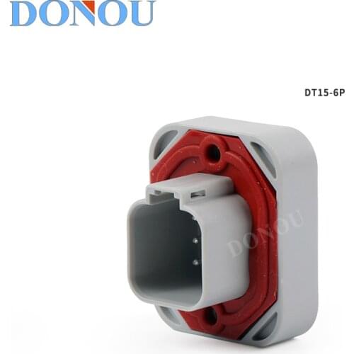 6P waterproof connector type sheathed EPEC plug beidou navigation PCB straight needle DT15-6P