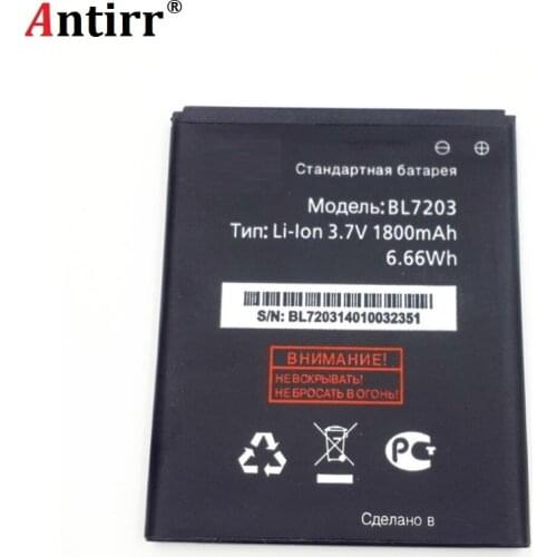 3.7V 1800mAh BL7203 Replacement Phone Battery for Fly IQ4405 IQ4413 Moblie Phone