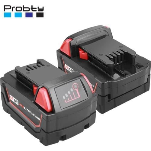 2 Pcs 18V 6.0Ah Replacement Lithium Battery For Milwaukee M18 Power tool ion 18 v Batteries 6000mAh For Cordless Drill Tools