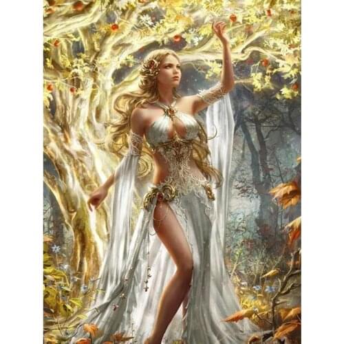 5D Diy Diamond Painting Sexy Forest Angel Full Round Square Rhinestones Beauty Embroidery Mosaic Cross Stitch Kits Hangwork Gift