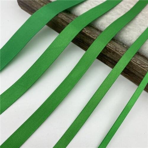 5ayrds/Lot 6/10/15/20/25/38/50mm Green Grosgrain Ribbon For Wedding Christmas Decoration DIY Bows For Crafts Gift Wrapping