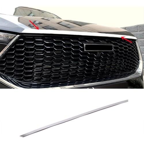 For Haval F7 F7X 2018 2019 stainless styling grill lip molding Car front engine cover trim exterior car-styling accessories 1pcs