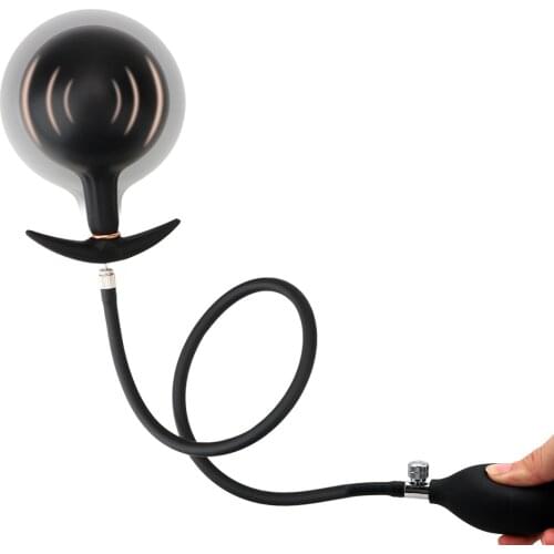 Dildo Pump Butt Dilator Expandable Adult Products Prostate Massager Sex Toys for Women With Metal Ball Inflatable Anal Plug