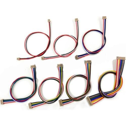 30CM P1-P1 P6-P6 DF13 Series DF13-6DS-1.25C 6 Position Housing Connector Black 0.079" (1.25mm) 1.25MM DUAL CRIMP