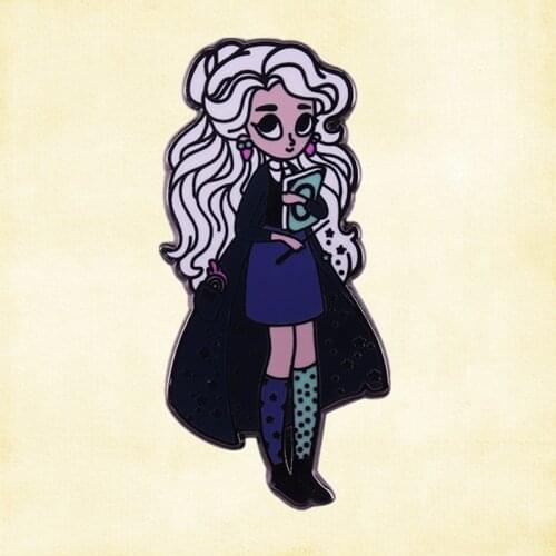 Harry Luna Lovegood Loony Blonde Witch Spectrespecs Enamel Pin Cartoon Brooch Jewelry Being different isn’t a bad thing badge