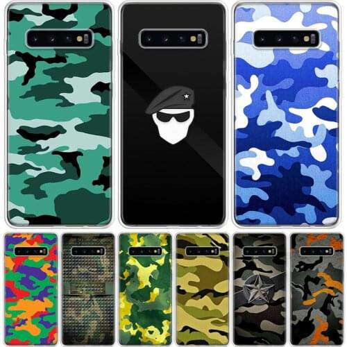Camouflage Camo military Army Phone Case for Samsung Galaxy S10 S20 Ultra Note 10 9 8 S9 S8 S7 J4 J6 J8 Plus Lite + Popular Cove