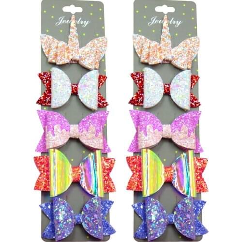 5PCS/Card Lovely 5 Style Red Ties Bows Creativity Hairpins For Baby Girls Clips Pins Barrette Scrunchy Kids Hair Accessories NEW