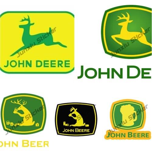 Creative JOHN BEERE Farm Tractor Gator Farming Car Sticker Styling Bumper Window Laptop Decal Scratch-Proof Decoration KK13*12cm