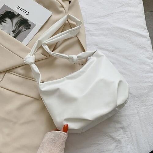 Hot Sale Pure Colour High Quality PU Leather Women Crossbody Bags for Women 2020 Trendy Small Subaxillary Bag