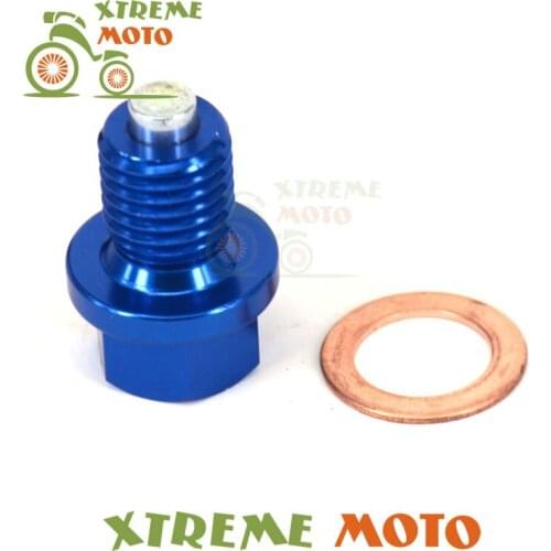 M12x1.5x20 CNC Billet Aluminum Magnetic Oil Drain Plug Bolt For Yamaha YZ250 250X XT250X WR250R 250X Tricker XG250 Serow250