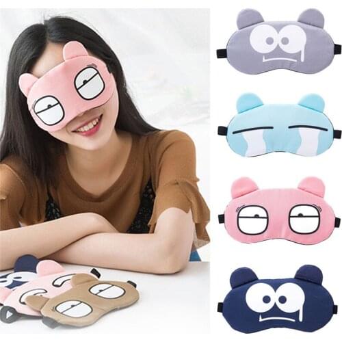 Sleep Eye Mask Eyeshade Cotton Cat Eyepatch Sleeping Mask Cute Eye Cover Travel Rest Eye Band Sleeping Aid Kids Eye Blindfolds
