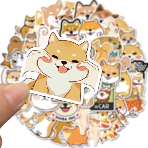 Cartoon Cats and Dogs Husky Corgis Theme Waterproof Stickers For Motorcycle Suitcase Laptop Decor New