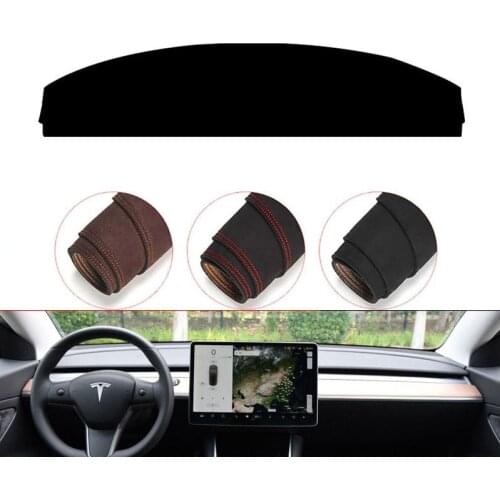 New Console Dashboard Suede Mat Protector Sunshield Cover Fit For Tesla Model 3 2017-2019