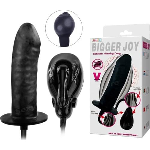 Newest Inflatable Black Big Dildo Realistic Anal Plug Vibrator(Max 10.6cm),Butt plug Anus Balls Sex Toys For Women Erotic Toys