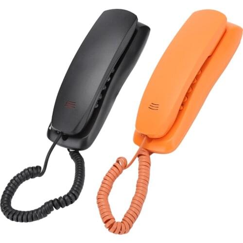 Mini Telephone Desktop Fixed Landline Telephone Corded Desk Fixed Phone for Home Office Business Hotel
