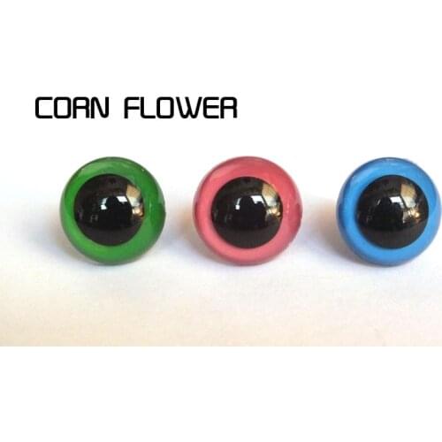Wholesale 60pcs 18mm 3color round safety toy eyes for Teddy Bear Doll Animal Puppet Crafts