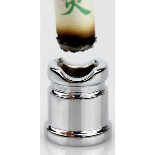 Stainless Steel Moxa Extinguisher Roller Roll Holder Stick Moxibustion Device Massage Box Smokeless Acupuncture Artemisia