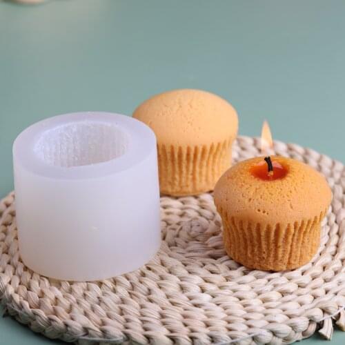 DIY Scented Candle Mold Dessert Cup Cake Silicone Aromatherapy Candle Mold 3d Silicone Mold for Candle Making Fondant Molds