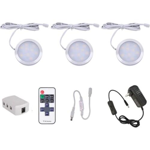 Remote Control Under Cabinet Light 2.5w DC12V LED Display Case Lights for Home Kitchen Showcase Wardrobe Cupboard Night Lamp