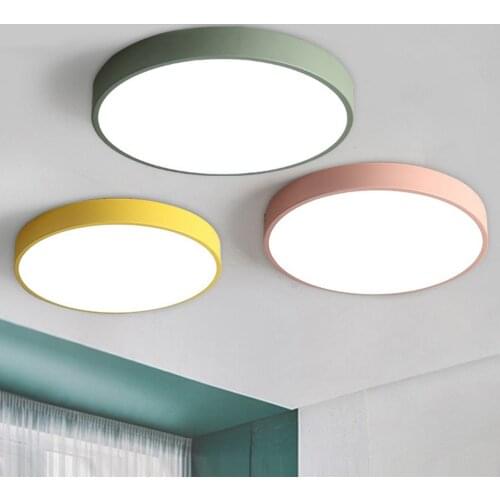 LED Ceiling Lamp 12W 18W Modern Acryl Alloy Round Thin LED Light Ceiling Lights LED Ceiling Lighting For Foyer Bedroom