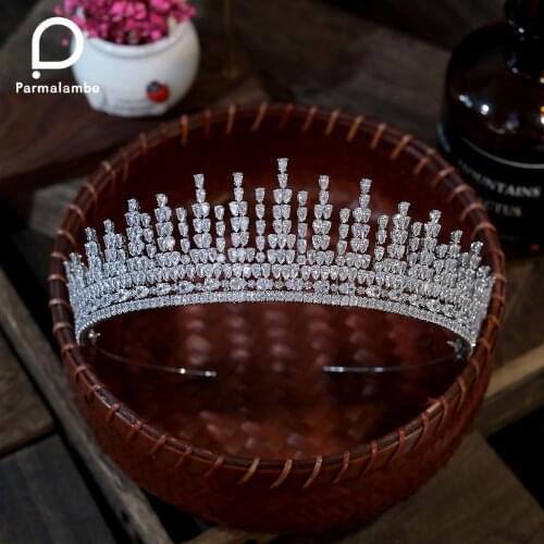 Gorgeous Wedding Tiara Bride Wedding Crown Womens Headband Girl Prom Crystal Headdress Hair Accessories Jewelry PH0069