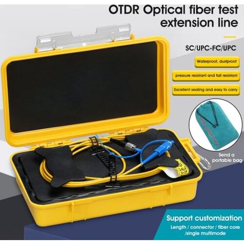 Free shipping SC/UPC-FC/UPC OTDR Dead Zone Eliminator,Fiber Rings ,Fiber Optic OTDR Launch Cable Box 500m 1km 2km SM 1310/1550nm