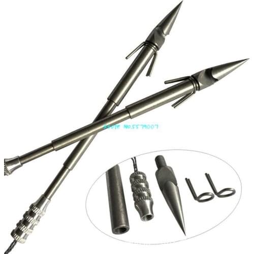 High Quality Catapult Dart Hunting Shooting Fish Hand Tool 440 tainless Steel Bow Arrowhead Slingshot Heavy hunting darts
