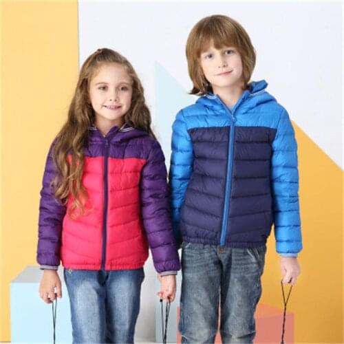 High quality fashion 90% duck feather Ultra light Boys Girls childrens Autumn Winter jackets Baby down coat Jackets outerwear
