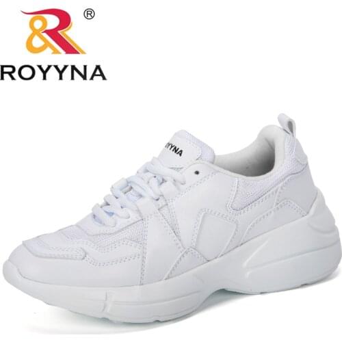 ROYYNA 2019 New Style Sneakers Women Platform Casual Shoes Women Fashion Shoes Femme Outdoor Microfiber Leisure Footwear Ladies