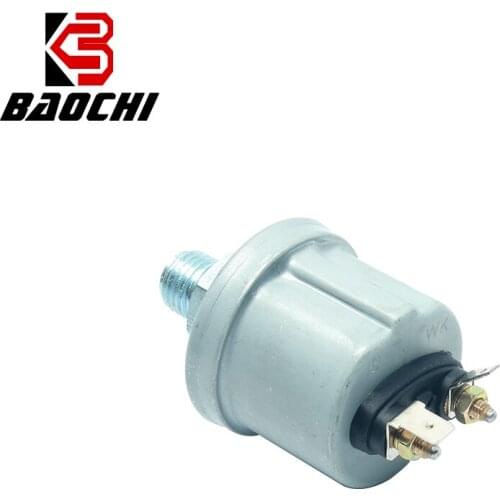 1PC Auto Engine Oil Pressure Sensor Alarm 0 - 10 Bar 1/8NPT 10MM Mechanical Pressure Gauge G/WK For Boat Train VDO