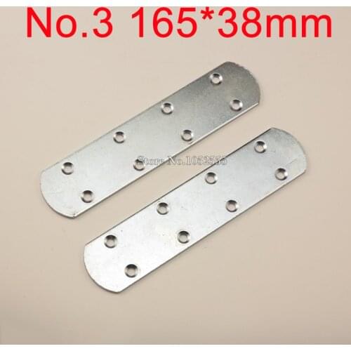 10pcs 165*38mm Iron Sraight Strip Corner Brackets Metal Shelf Support Repair Fixing furniture Connecting fittings K261
